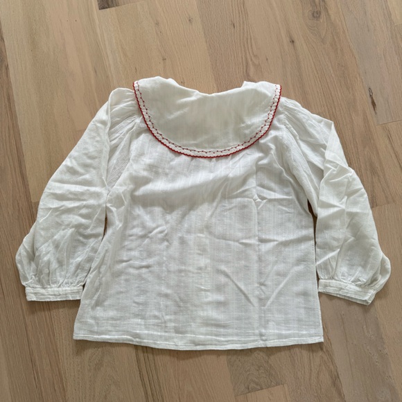 Banana J Girl’S Off White/Cream Blouse Size Junior Small (12-14) - Picture 4 of 4